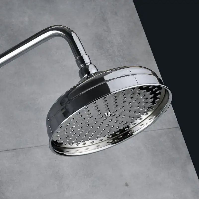 Modern chrome brass shower mixer with rainfall head bathroom system