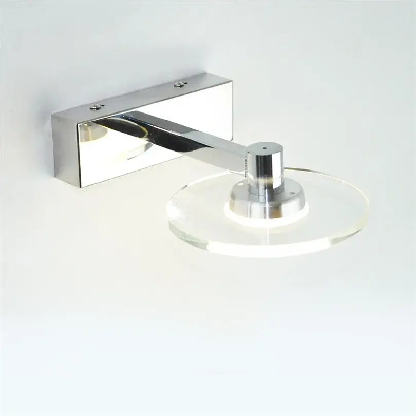 Modern chrome crystal led vanity mirror light bathroom sconce