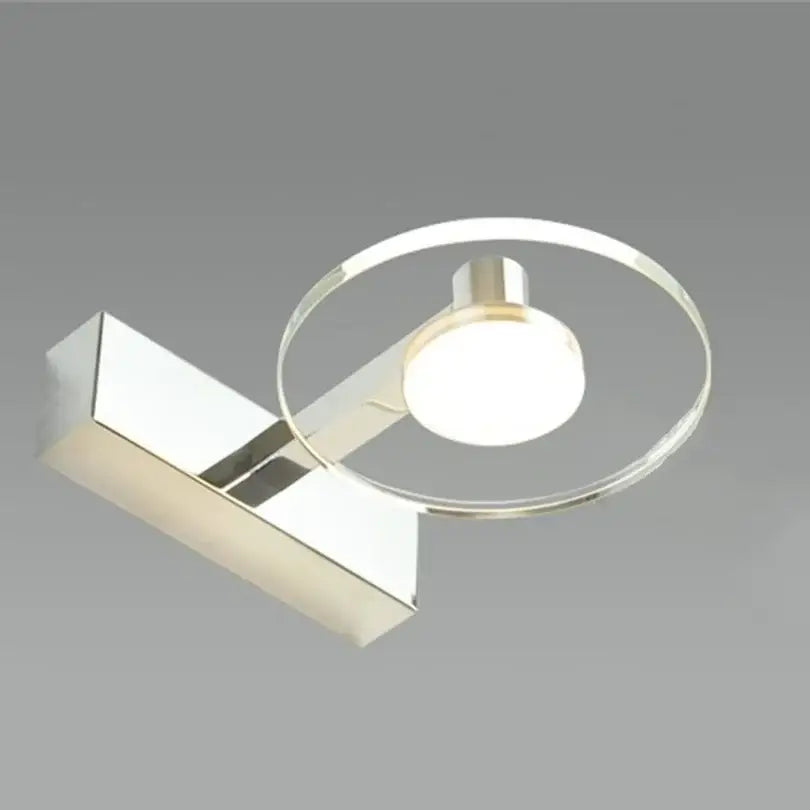 Modern chrome crystal led vanity mirror light bathroom sconce