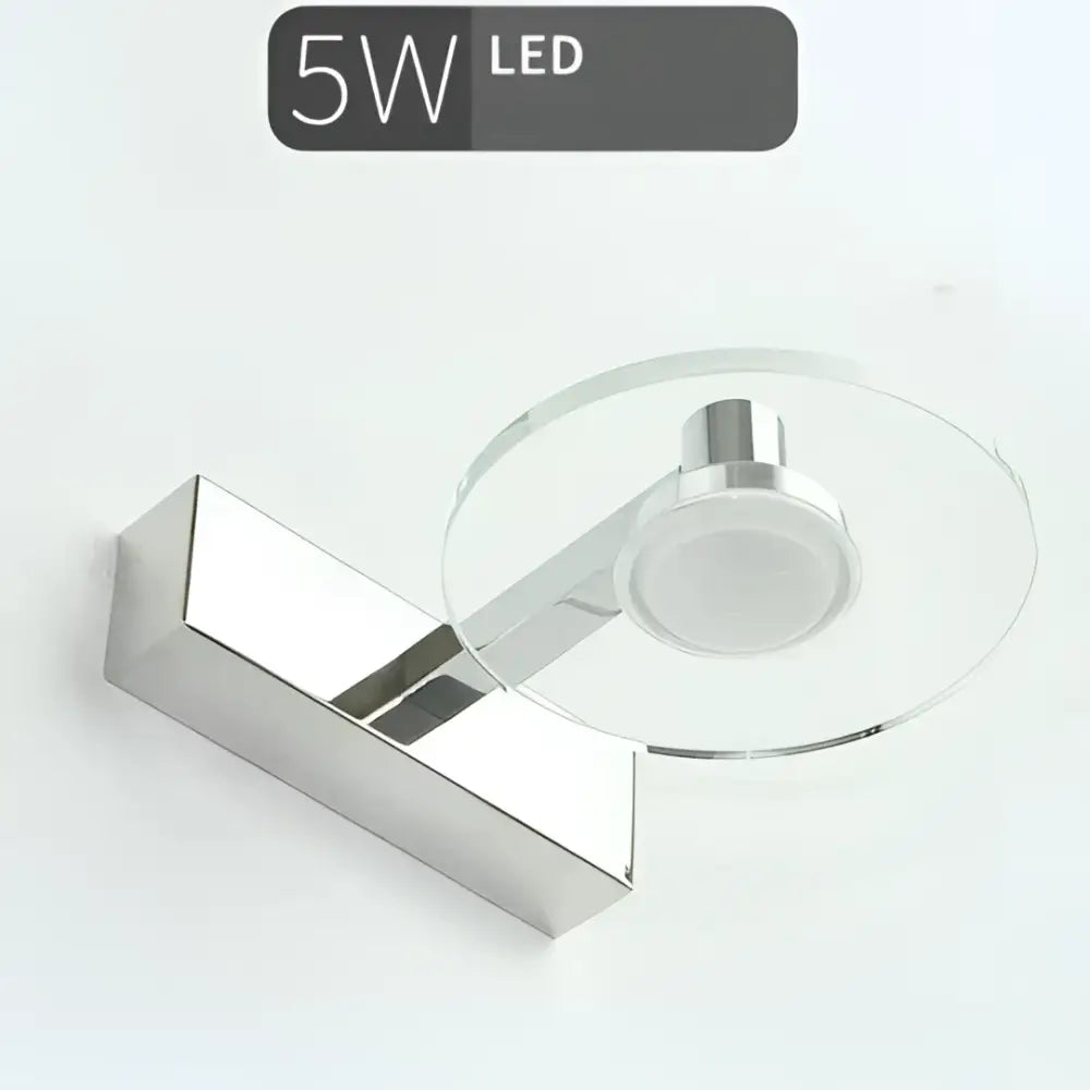 Modern chrome crystal led vanity mirror light bathroom sconce