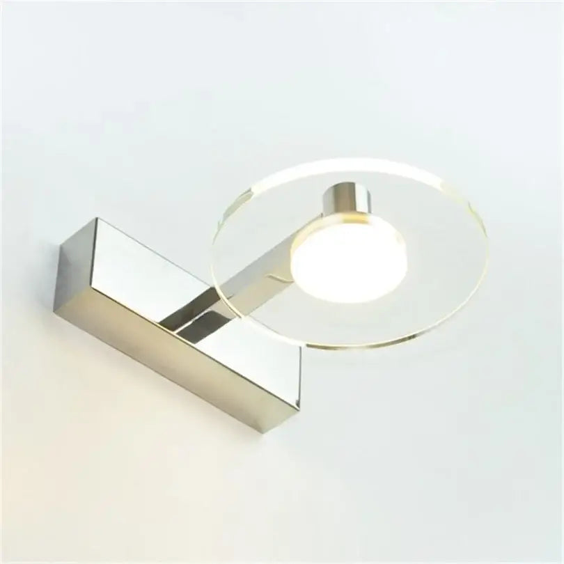 Modern chrome crystal led vanity mirror light bathroom sconce