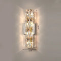 Modern chrome crystal wall light for living room luxury sconce