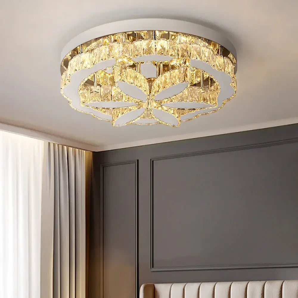 Modern chrome decorbites crystal ceiling chandelier living room light