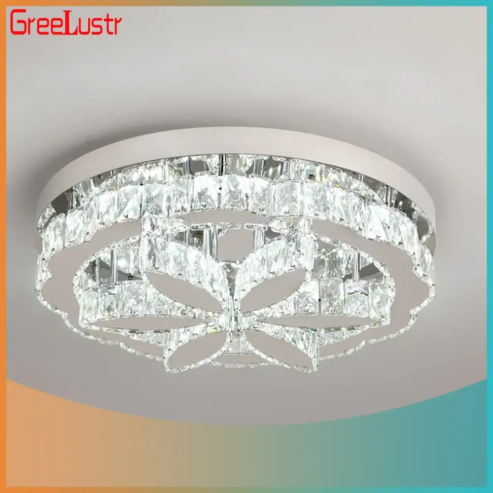 Modern chrome decorbites crystal ceiling chandelier living room light