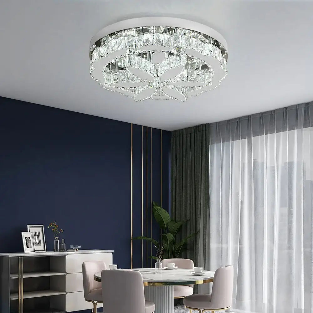 Modern chrome decorbites crystal ceiling chandelier living room light