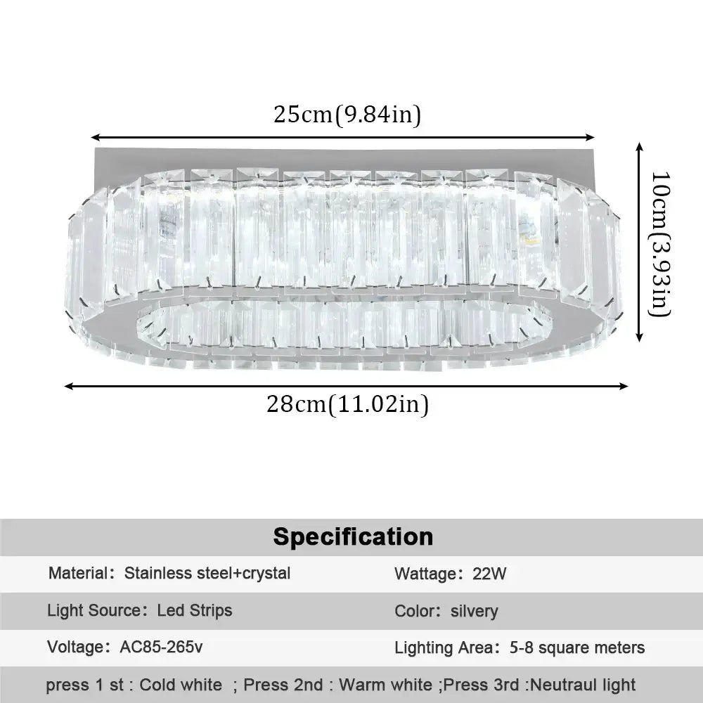 Modern chrome decorbites crystal ceiling chandelier living room light