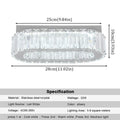 Modern chrome decorbites crystal ceiling chandelier living room light