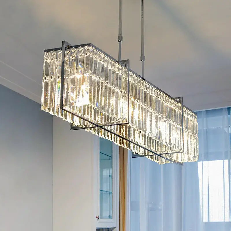Modern chrome decorbites crystal chandelier for dining room