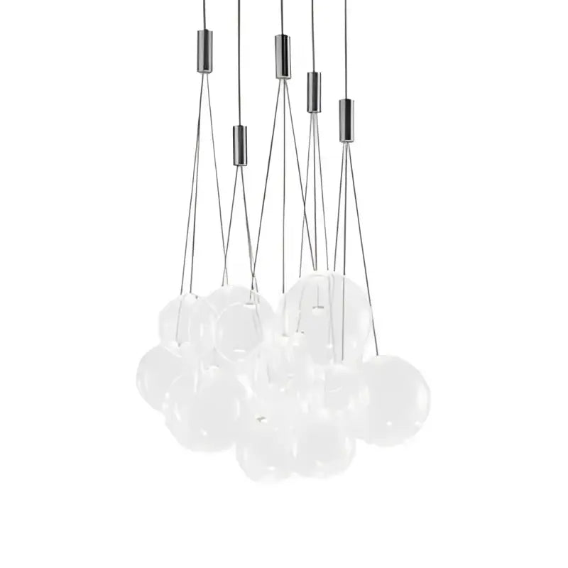 Modern chrome decorbites glass ball pendant light for living room