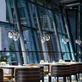 Modern chrome decorbites glass ball pendant light for living room
