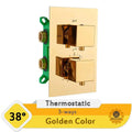 Modern chrome dual handle shower mixer valve bathroom control panel