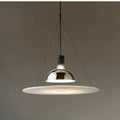 Modern chrome flying saucer chandelier for living room lighting