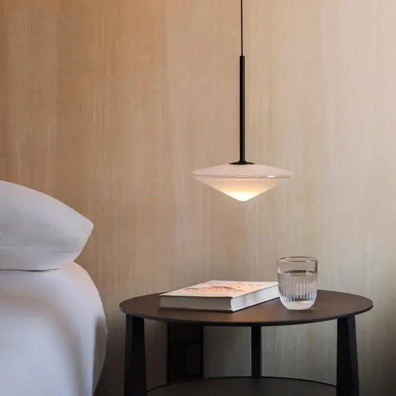 Modern chrome glass saucer led chandelier for living room lighting