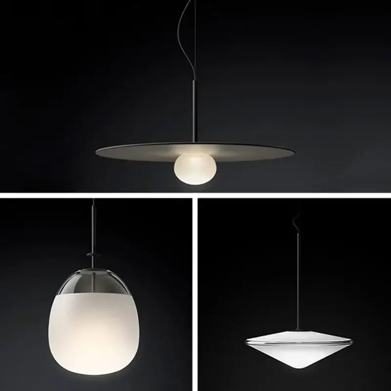 Modern chrome glass saucer led chandelier for living room lighting