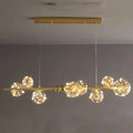 Modern chrome & gold decorbites crystal chandelier living room light