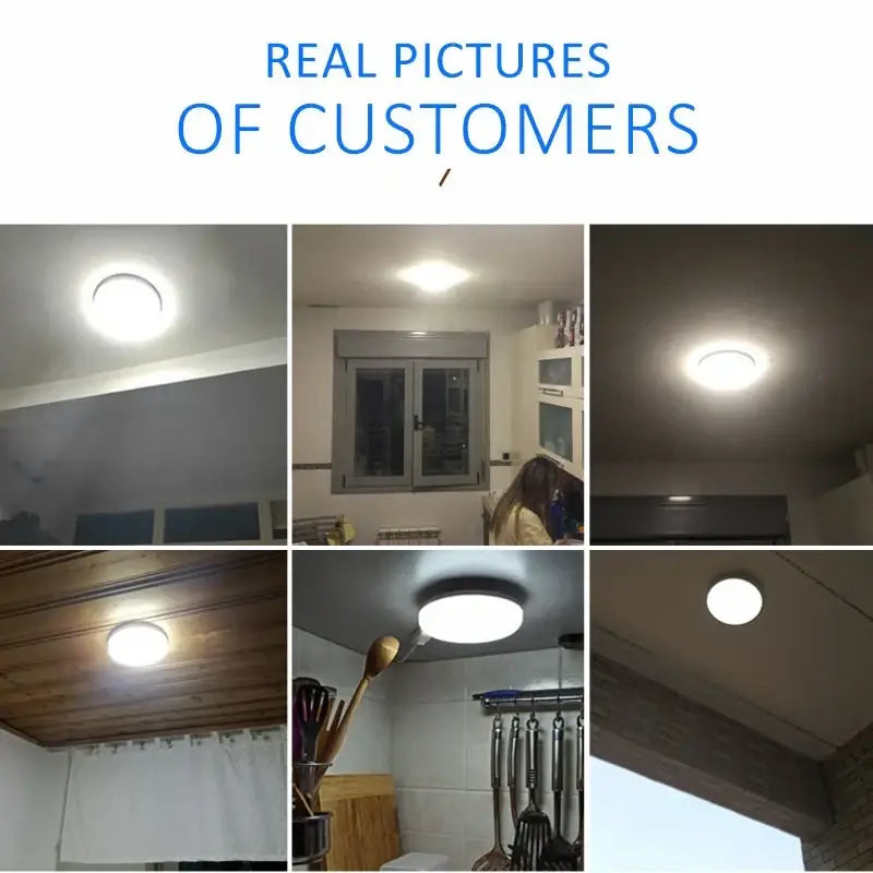 Modern circular black and white led ceiling light bathroom fixture