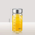 Modern clear glass sealed jug kitchen storage jar with stainless lid