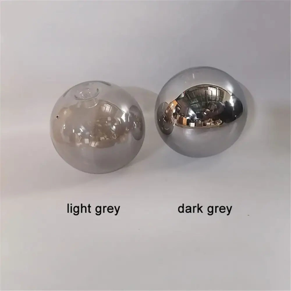 Modern clear & smoked glass shade replacement set living room globe