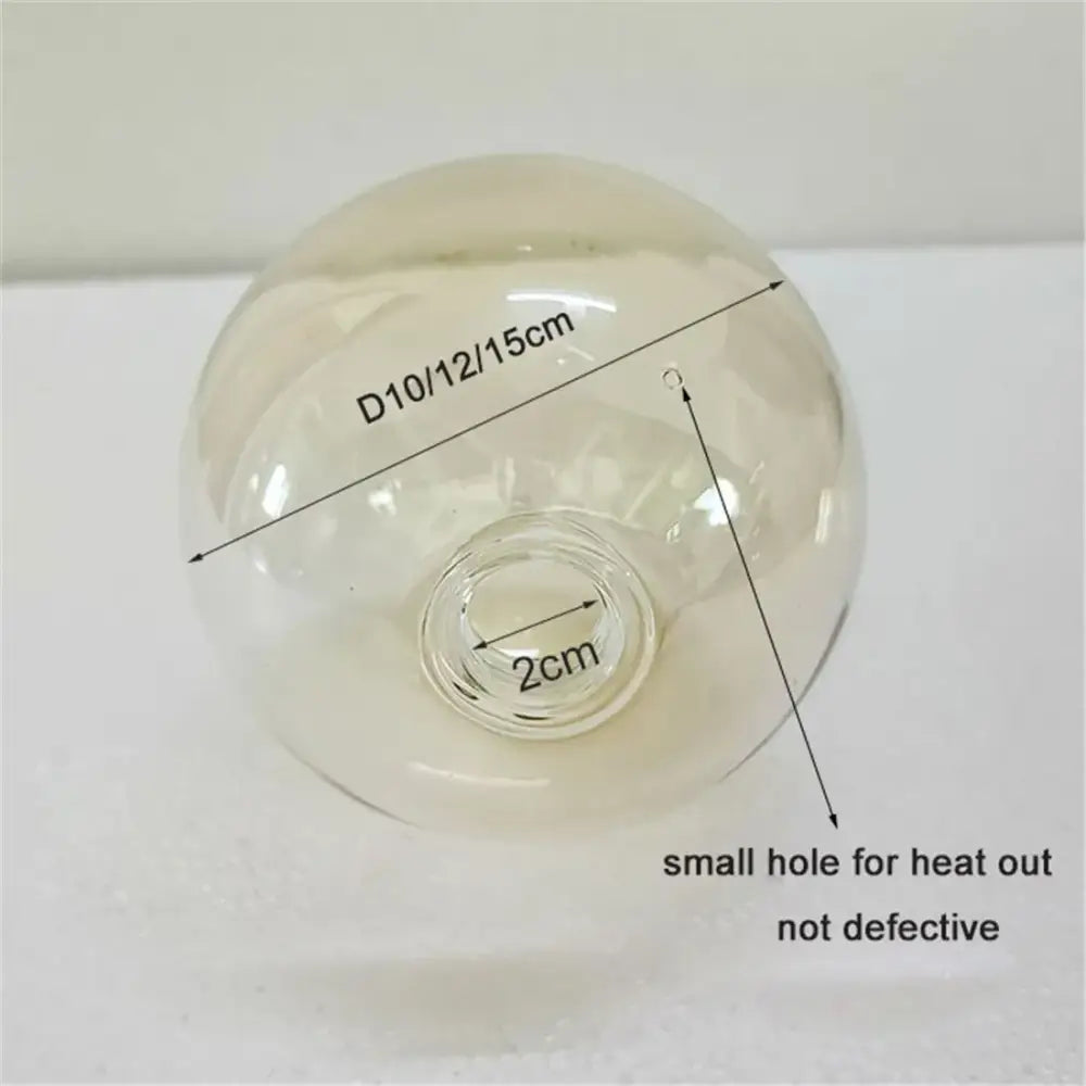 Modern clear & smoked glass shade replacement set living room globe