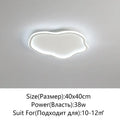 Modern cloud black led ceiling light bedroom fixture