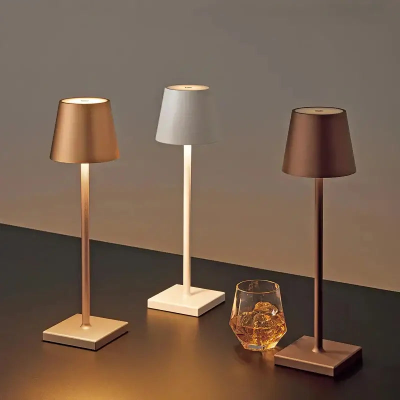 Modern colorful rechargeable table lamp for dining room