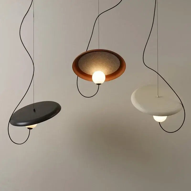 Modern copper and black grid color led pendant light dining room