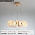 Modern coral flower crystal chandelier for dining room