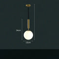 Modern cream & blue glass planet pendant light bedroom hanging lamp