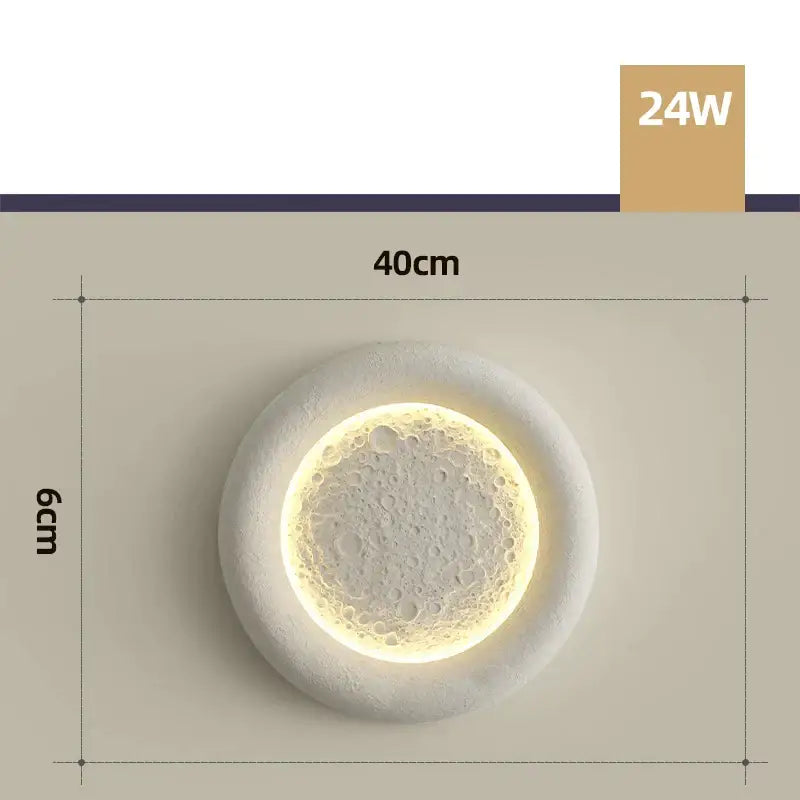 Modern cream breeze moon ceiling lamp bedroom warm light