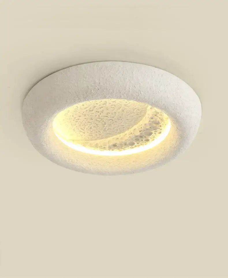 Modern cream breeze moon ceiling lamp bedroom warm light