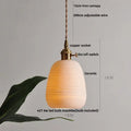 Modern cream ceramic led pendant light kitchen floral brass accent