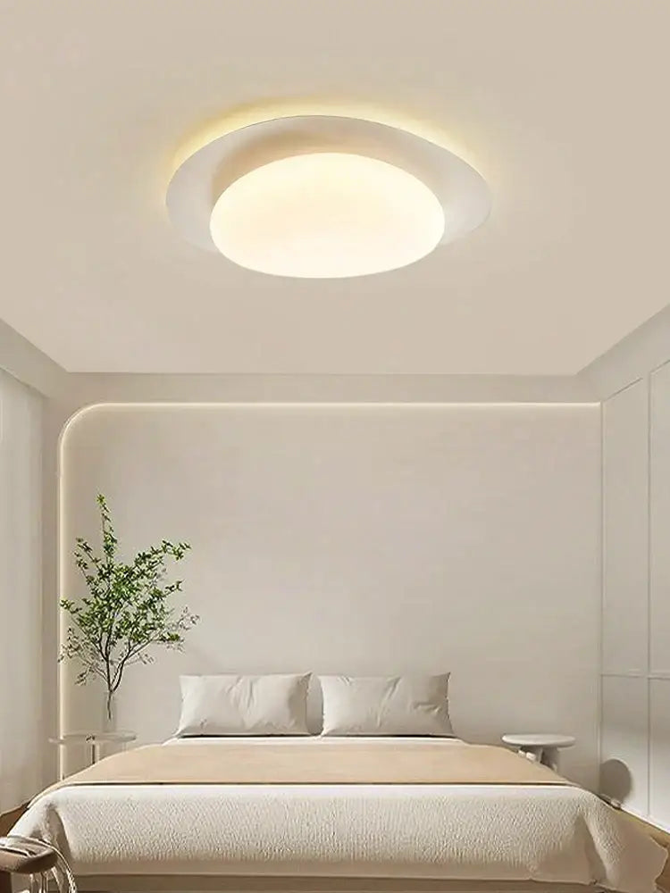 Modern cream style cobblestone ceiling light for bedroom