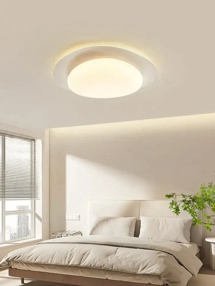 Modern cream style cobblestone ceiling light for bedroom