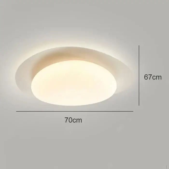 Modern cream style cobblestone ceiling light for bedroom