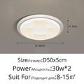 Modern cream style led ceiling lights living room geometric decor