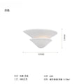 Modern cream wind umbrella wall lamp bedroom glass sconce