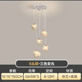 Modern crystal cube chandelier pendant lights for dining room