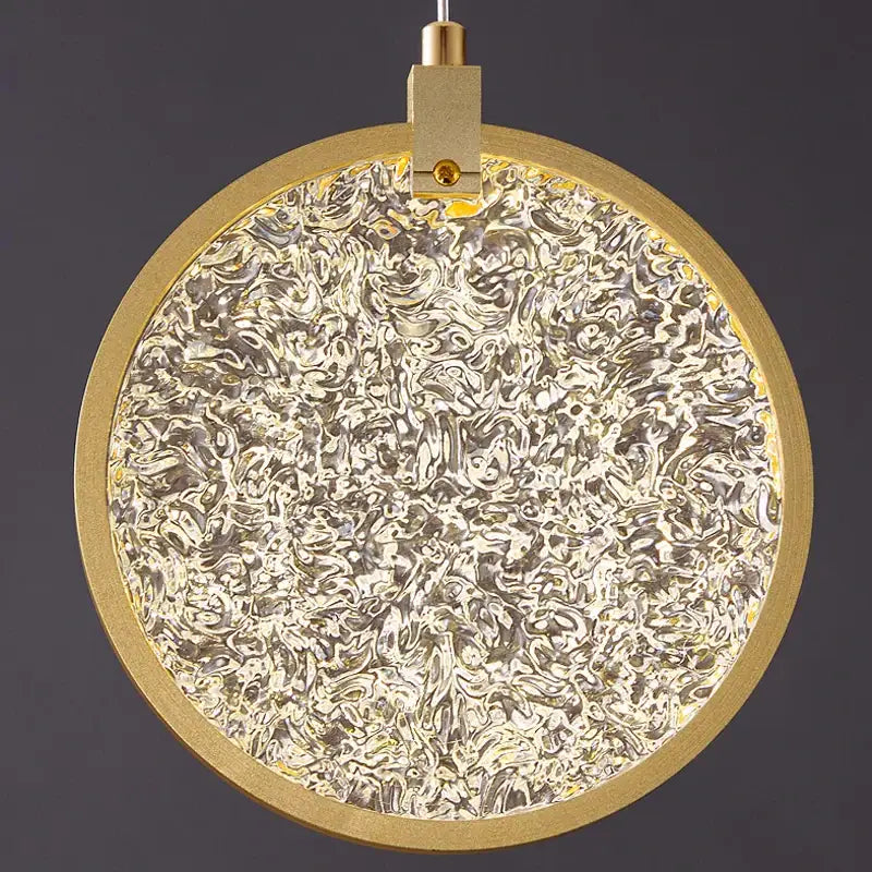 Modern crystal double story led ring chandelier living room light