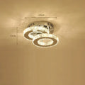 Modern crystal led ceiling lamps for living room decor