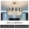 Modern crystal led chandeliers for dining room glass prism light