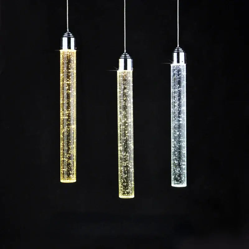 Modern crystal led pendant light for dining room