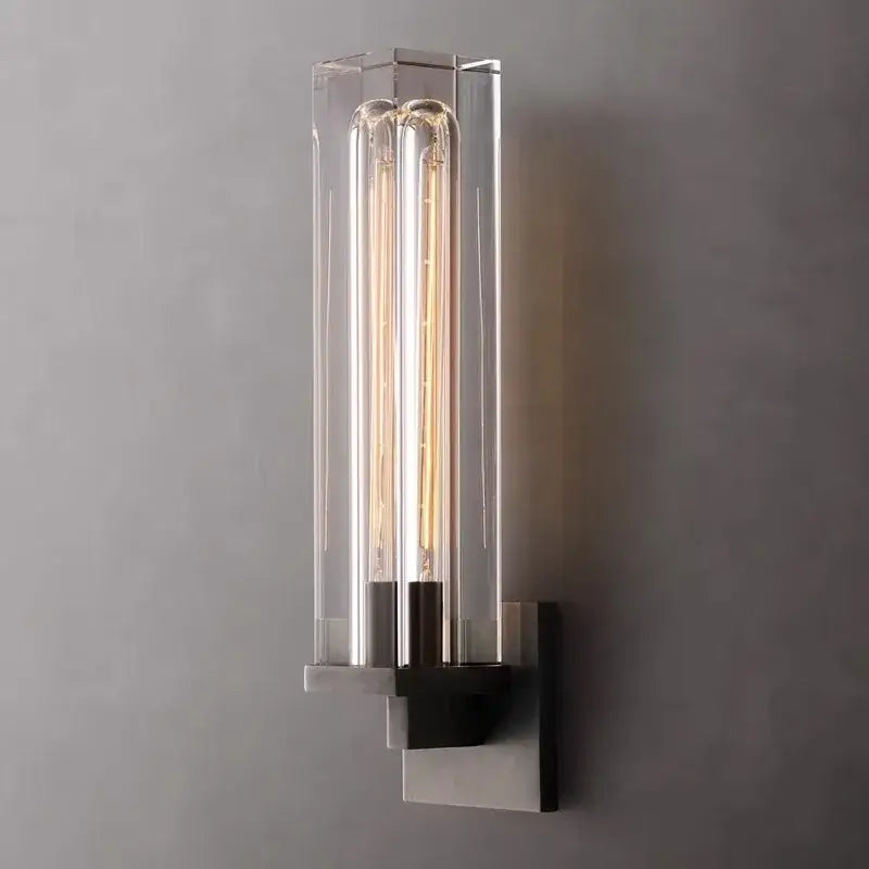 Modern crystal wall lamp gold & black sconce bedroom light fixture