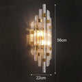 Modern crystal wall lamp gold & chrome sconce for living room