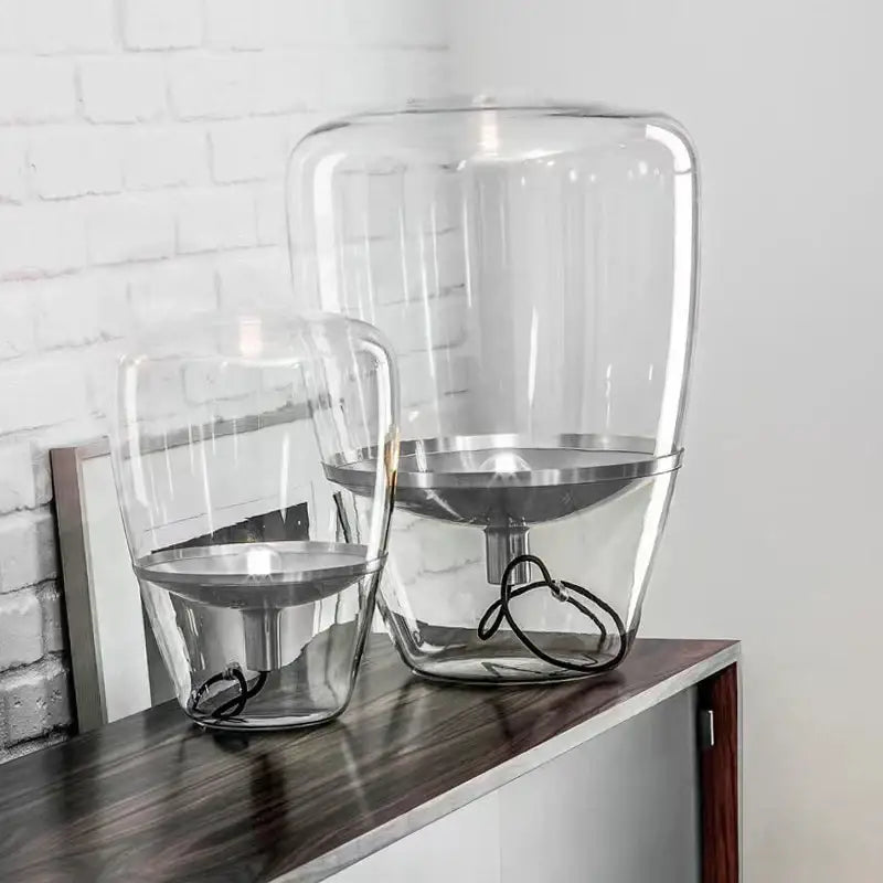 Modern cylindrical decorbites glass table lamps bedroom led lighting