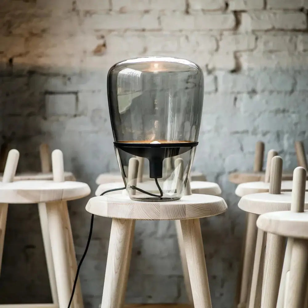 Modern cylindrical decorbites glass table lamps bedroom led lighting