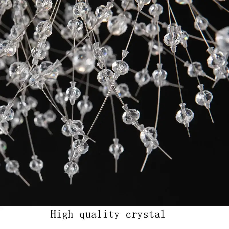 Modern dandelion led crystal chandelier for dining room decoration