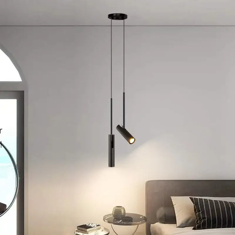 Modern decorbites black chandelier bedroom adjustable spotlight pendant