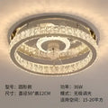Modern decorbites crystal led ceiling fan bedroom light fixture