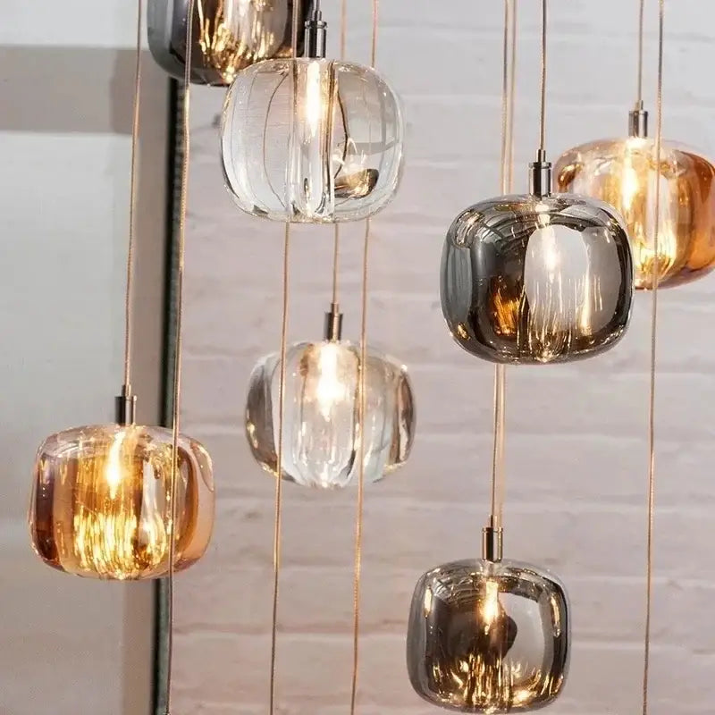 Modern decorbites crystal led chandelier living room orb pendant light
