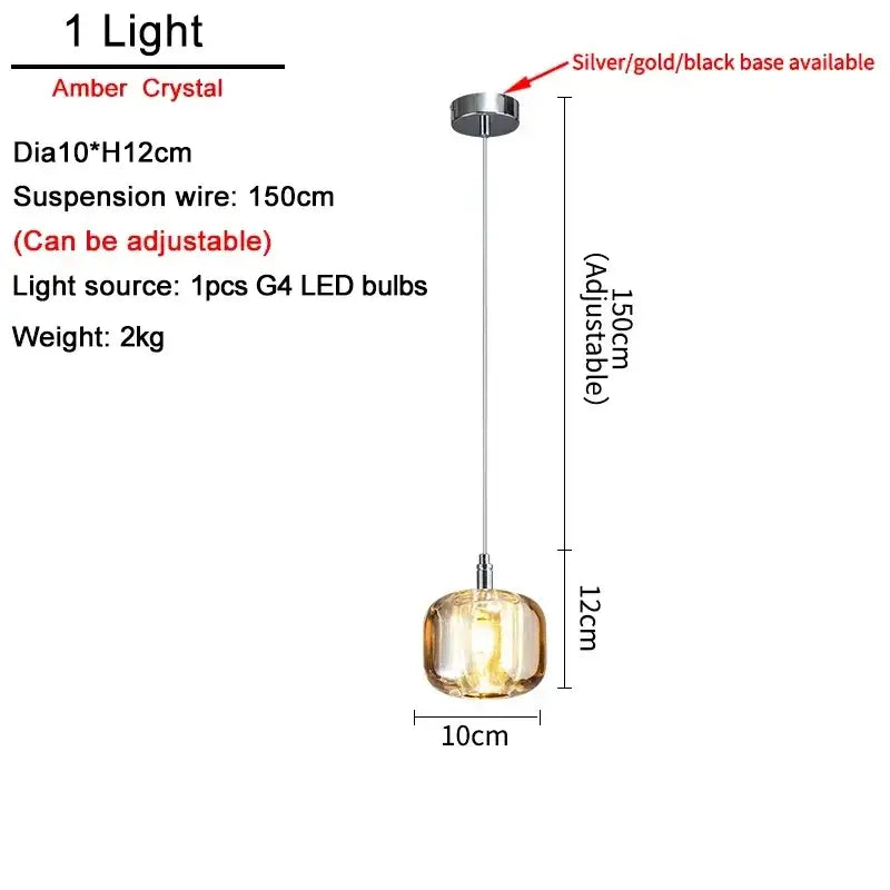 Modern decorbites crystal led chandelier living room orb pendant light